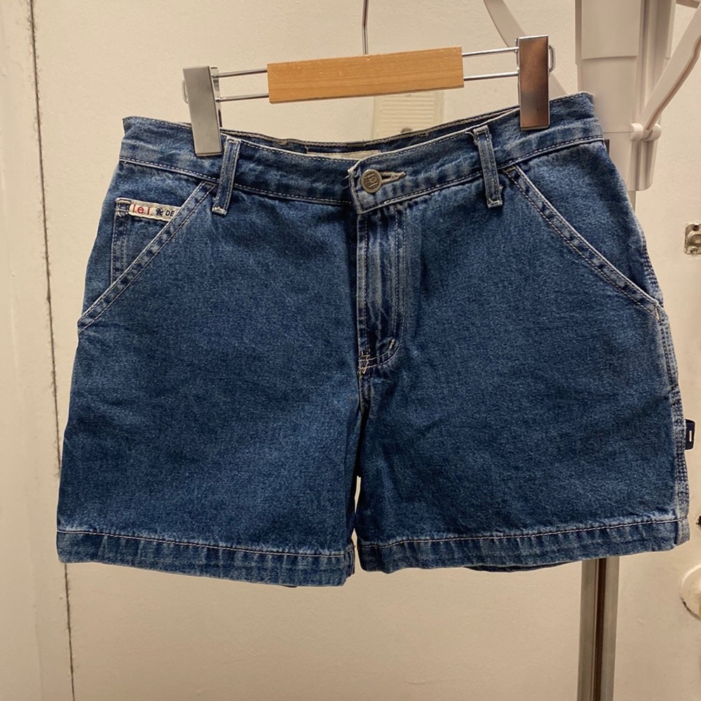 Vintage Dark Wash LEI High Rise Jean Shorts